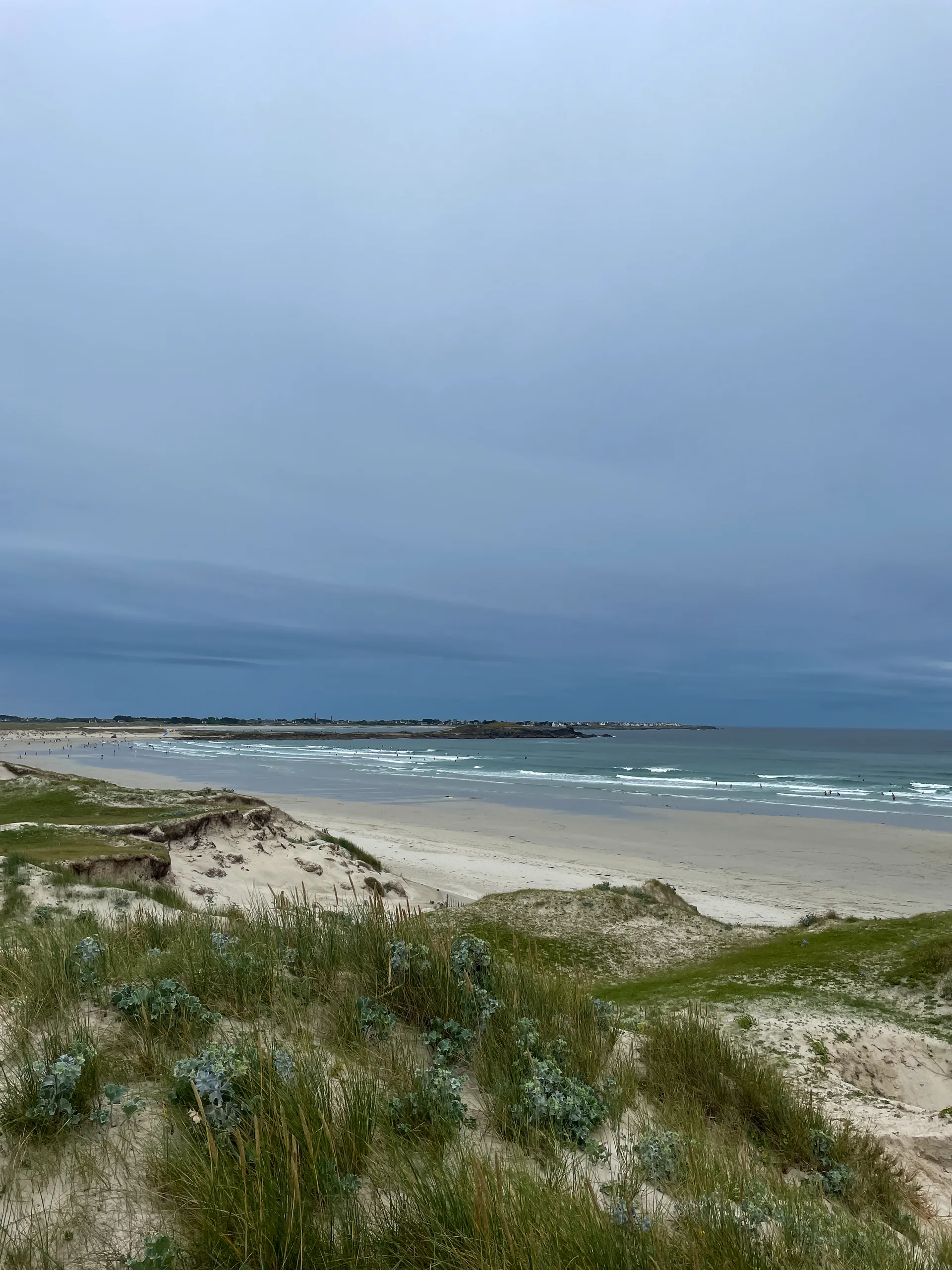 Coucher de soleil sur la côte bretonne, Pays Bigouden